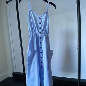 Blue and white striped dress perfect for summer!